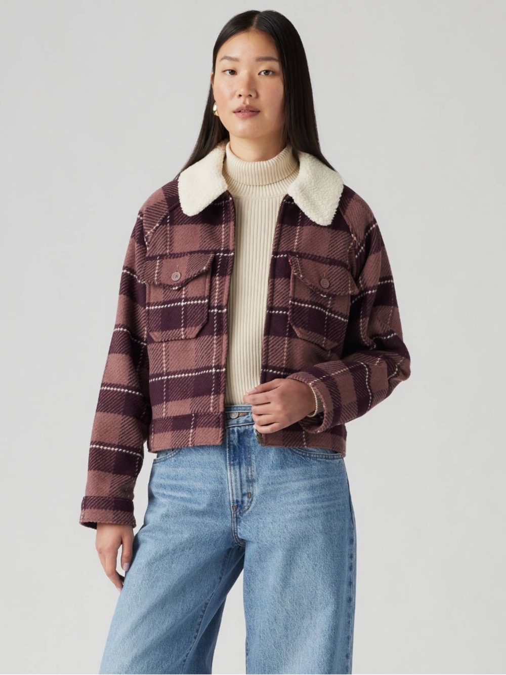 Levi’s shrunken 90s flannel jacket